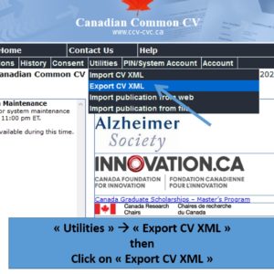 Instructions to export your CCV 1 cccv etape2 en